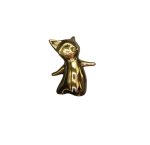 مجسمه روباه ایستاده کوچک طلایی