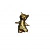 مجسمه روباه ایستاده کوچک طلایی از پشت