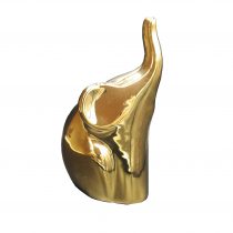 مجسمه فیل کوچک نشسته طلایی